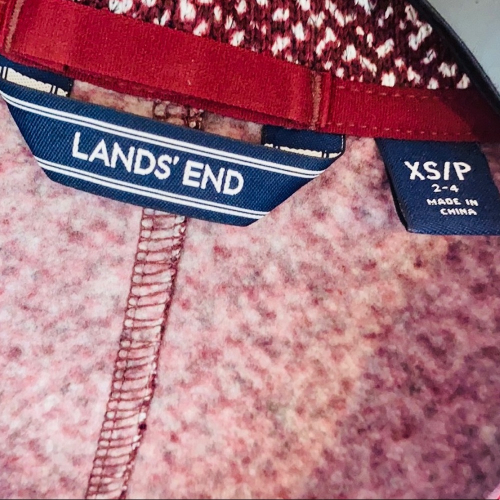 Lands’ End Zip-Up Fleece Lined Jacket - Picture 2 of 3